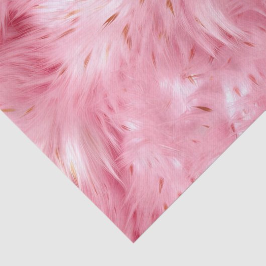 Roze nepbont tissuepapier (Detail)