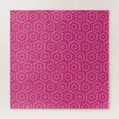 Roze nesten Hexagons Jigzaag Puzzle Legpuzzel (Horizontaal)