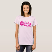 Roze netball mama t-shirt (Voorkant volledig)