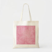 Roze neubby Chenille Fabric Texture Tote Bag (Voorkant)