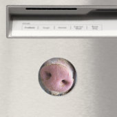 Roze neus Varkenshaar dicht foto Magneet (Insitu (Vaatwasser))