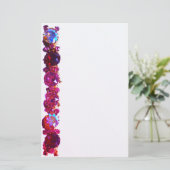 Roze neushoorns -  juwelen briefpapier (Staand voorkant)