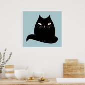 Roze neuskat poster (Keuken)