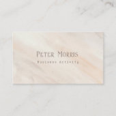 Roze neutrale toon minimalistische QR Code Profess Visitekaartje (Voorkant)