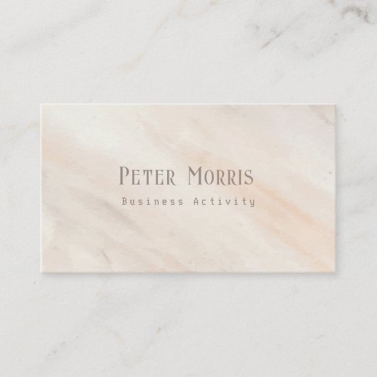 Roze neutrale toon minimalistische QR Code Profess Visitekaartje (Voorkant)