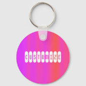 Roze nevel - Sjabloon Sleutelhanger (Voorkant)