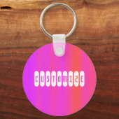 Roze nevel - Sjabloon Sleutelhanger (Voorkant)