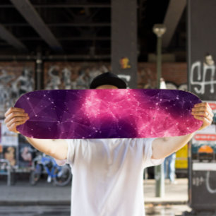Roze Nevel Skateboard kosmisch ruimteskateboard