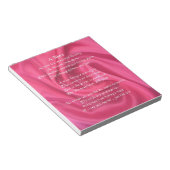 Roze - Niece Poem Notitieblok (Schuin)