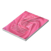 Roze - Niece Poem Notitieblok (Linkerzijde)