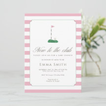 Roze Nieuw in de Club Golf Baby Shower