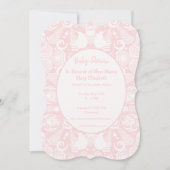 Roze Nieuw-Zeelandse stammenDesign Baby shower Kaart (Voorkant)