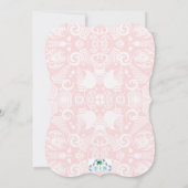 Roze Nieuw-Zeelandse stammenDesign Baby shower Kaart (Achterkant)