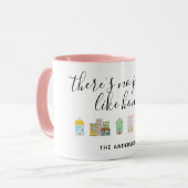 Roze nieuwe huiseigenaar Mok huisverwarming (Voorkant links)