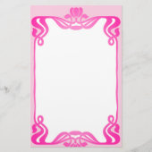 Roze nieuwe kunstrand Briefpapier pokerij (Voorkant)