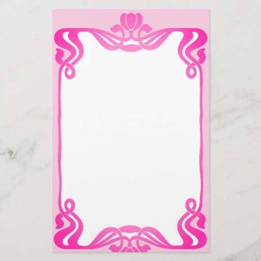 Roze nieuwe kunstrand Briefpapier pokerij (Voorkant)