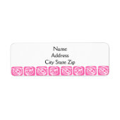 Roze nieuwe Rozen Etiket (Voorkant)