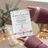 Roze Nieuwjaarsfeest Uitnodiging