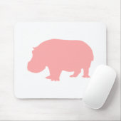 Roze Nijlpaard Muismat (Met muis)