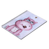 Roze Nijlpaard Notitieboek (Linkerzijde)