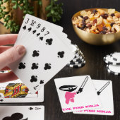 Roze Ninja met zwaard Speelkaarten (Insitu)