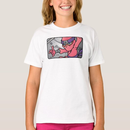 Roze Ninja T-shirt (Voorkant)