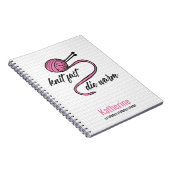 Roze nit Fast, Die Warm Notitieboek (Rechterzijde)