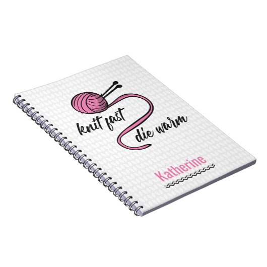 Roze nit Fast, Die Warm Notitieboek (Rechterzijde)