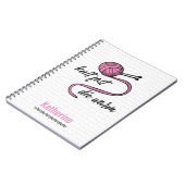 Roze nit Fast, Die Warm Notitieboek (Linkerzijde)