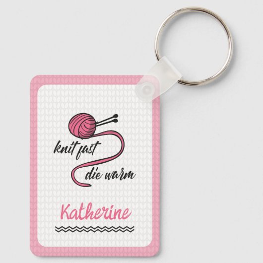 Roze nit Fast, Die Warm Sleutelhanger (Achterkant)