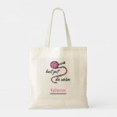 Roze nit Fast, Die Warm Tote Bag (Achterkant)