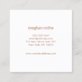 Roze nitters Knitters Knitting Crochet Ball Vierkante Visitekaartje (Achterkant)