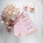 Roze Noel All in One Christmas Event Uitnodiging