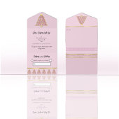 Roze Noel All in One Christmas Event Uitnodiging