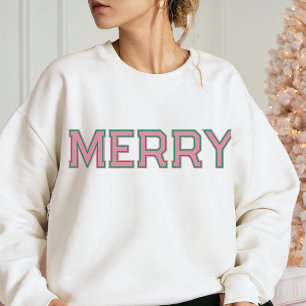 ROZE NOEL Merry Christmas Aangepaste tekst Schatti Trui
