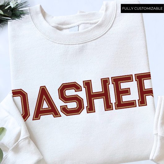 ROZE NOEL Merry Christmas Aangepaste tekst Schatti Trui