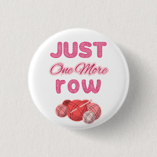 Roze Nog Maar Één Rij Breien Ronde Button 3,2 Cm
