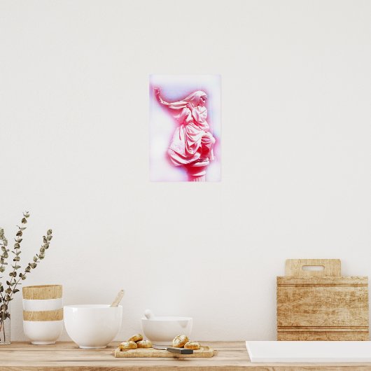 Roze non-art poster (Keuken)