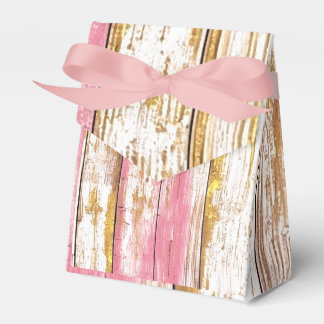 Roze noodlijdend hout gunst box bedankdoosjes