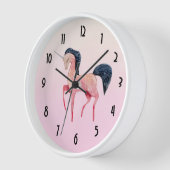 Roze Noordse Eenhoorn met Zwarte Mane (Hoek)