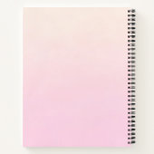 Roze Noordse Eenhoorn met Zwarte Mane Notitieboek (Achterkant)