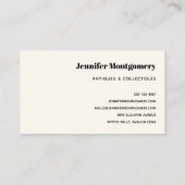 Roze Noordse Eenhoorn met Zwarte Mane Visitekaartje (Achterkant)