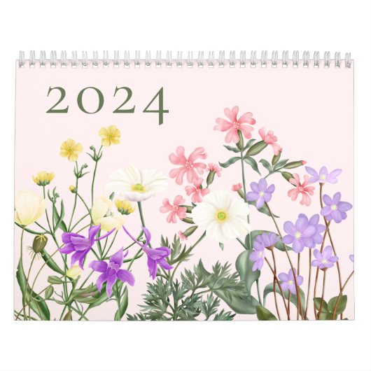 Roze Nordens Wildflower Kalender (Hoes)