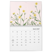 Roze Nordens Wildflower Kalender (Mar 2027)