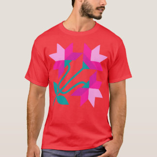 Roze North Carolina lelies T-shirt