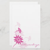  roze notebook briefpapier (Voorkant / Achterkant)