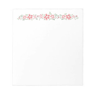 Roze noten notitieblok