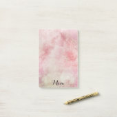 Roze noten post-it® notes (Op bureau)