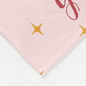 Roze Notenkraker Aangepaste Naam Kerstmis Klein-do Fleece Deken (Hoek)