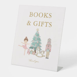 Roze Notenkraker Baby Shower Boeken & Cadeaus Bord Reclamebord Met Voetstuk